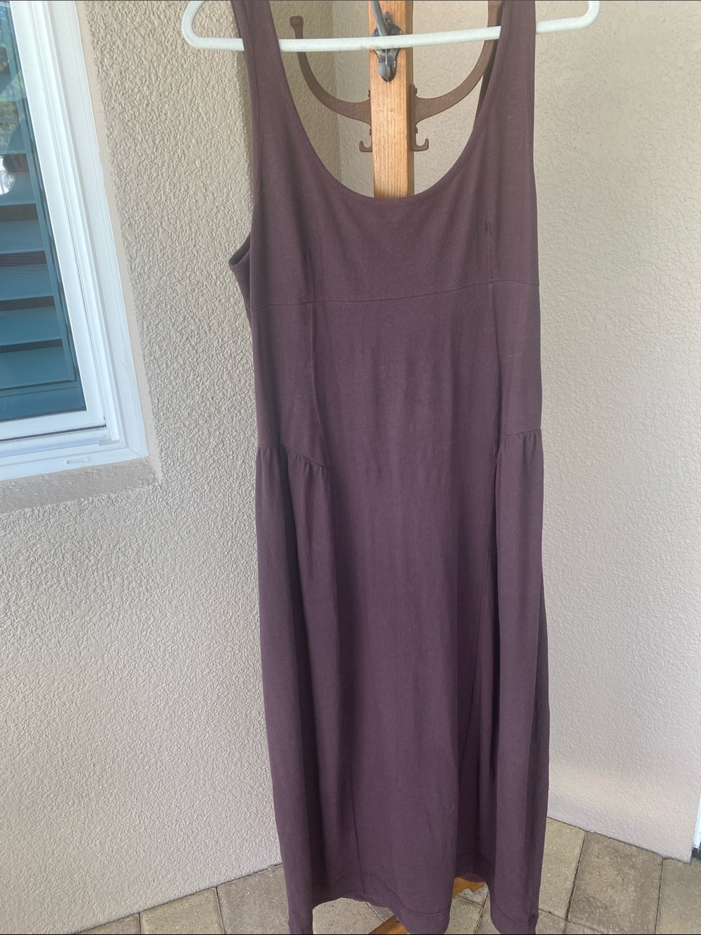 Free People Sleeveless Maxi Dress in Deep Brown